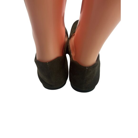 Unbranded Womens Olive Green Faux Suede Loafers Size 40 - Picture 3 of 6